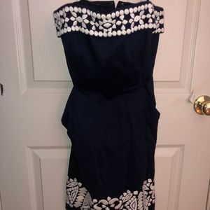 Strapless navy blue Vineyard Vines Dress